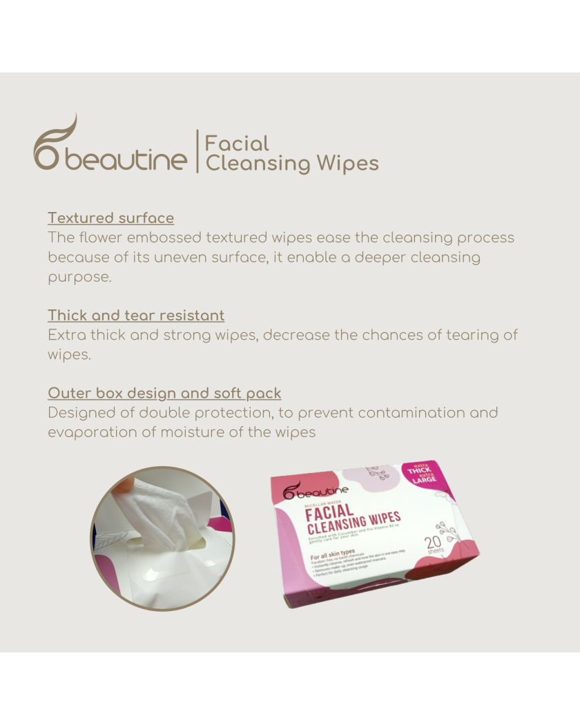 Beautine Facial Cleansing Wipes